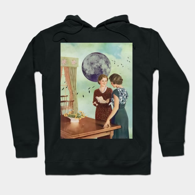 Just A Reminder - Surreal/Collage Art Hoodie by DIGOUTTHESKY